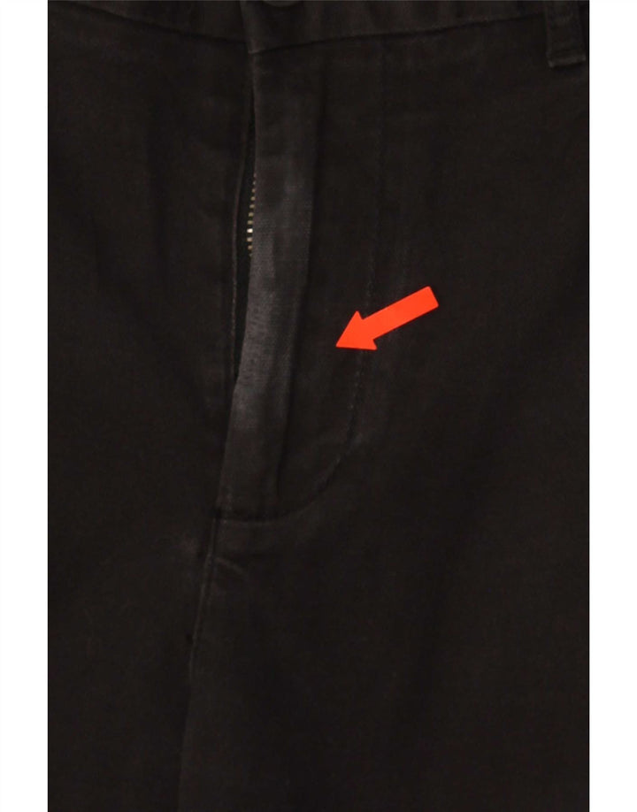 Penguin Mens Slim Chino Trousers W32 L32 Black Cotton