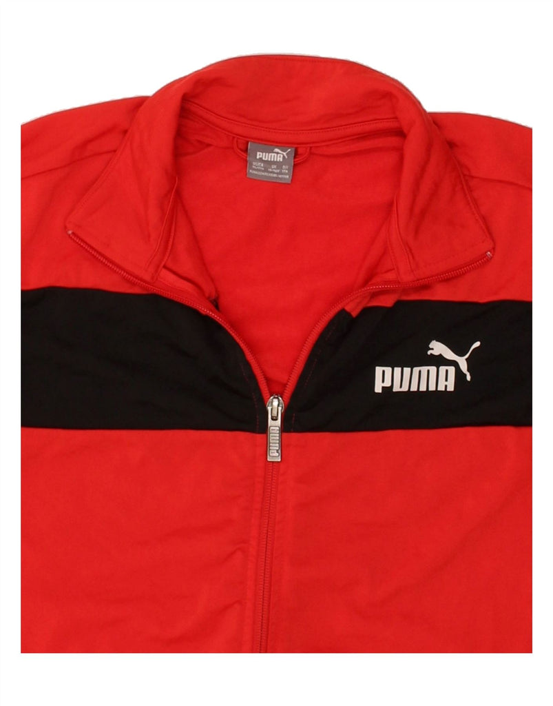 PUMA Boys Tracksuit Top Jacket 15-16 Years Red Polyester | Vintage Puma | Thrift | Second-Hand Puma | Used Clothing | Messina Hembry 