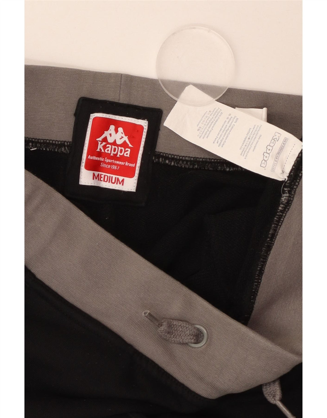 Kappa Womens Tracksuit Trousers Joggers UK 14 Medium  Black Cotton