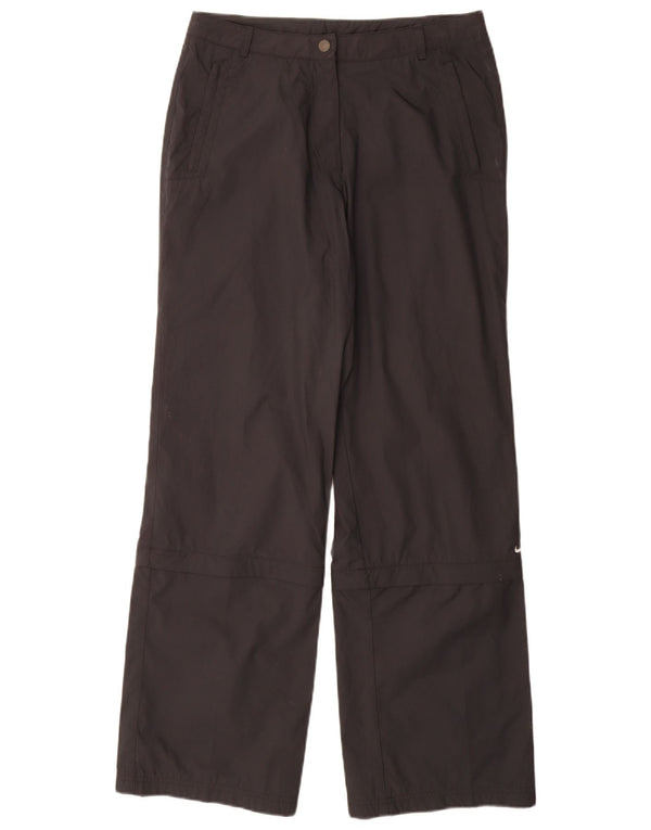 NIKE Womens Tracksuit Trousers UK 12 Medium  Black Polyester