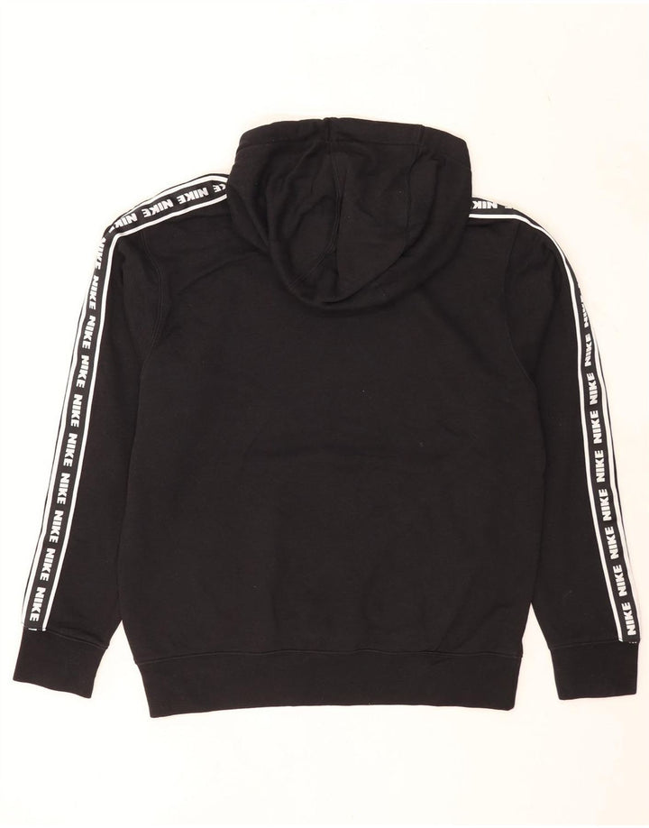 Nike Mens Graphic Hoodie Jumper Medium Black Cotton