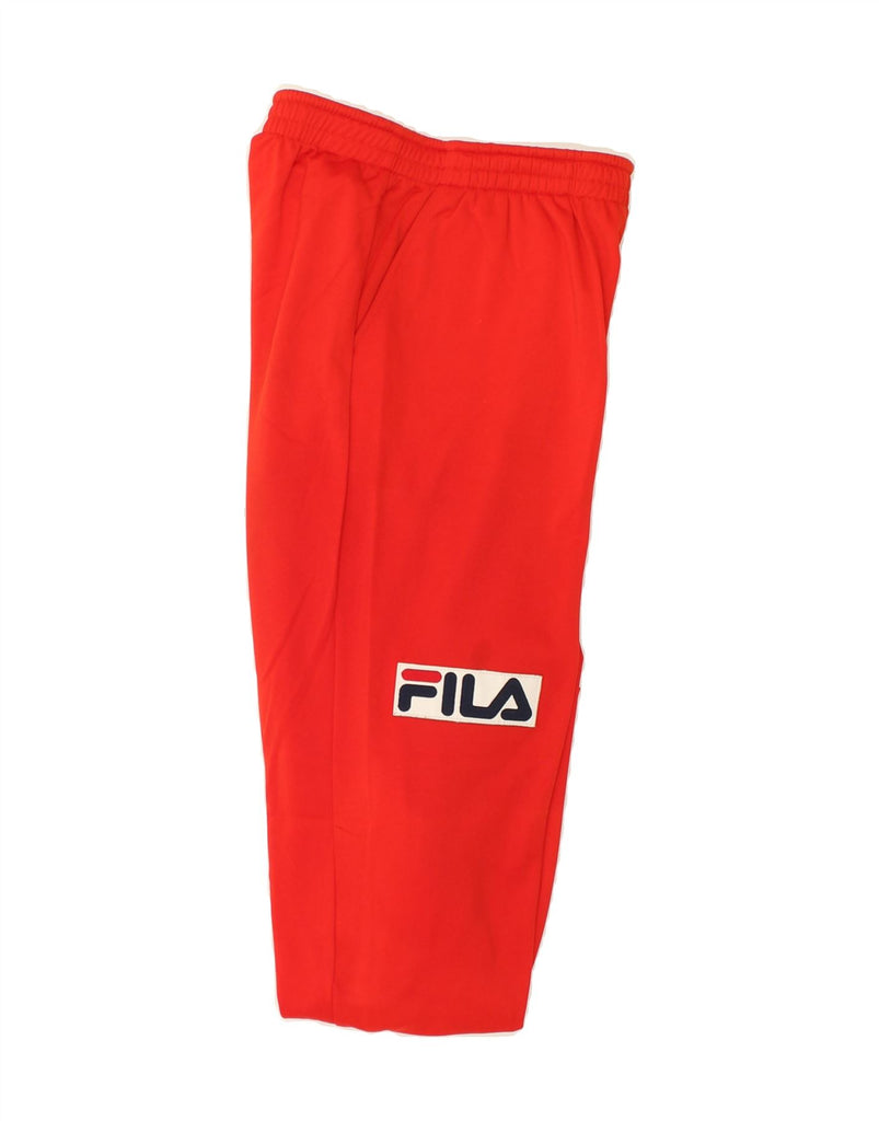 FILA Mens Graphic Tracksuit Trousers Small Red Polyester | Vintage Fila | Thrift | Second-Hand Fila | Used Clothing | Messina Hembry 