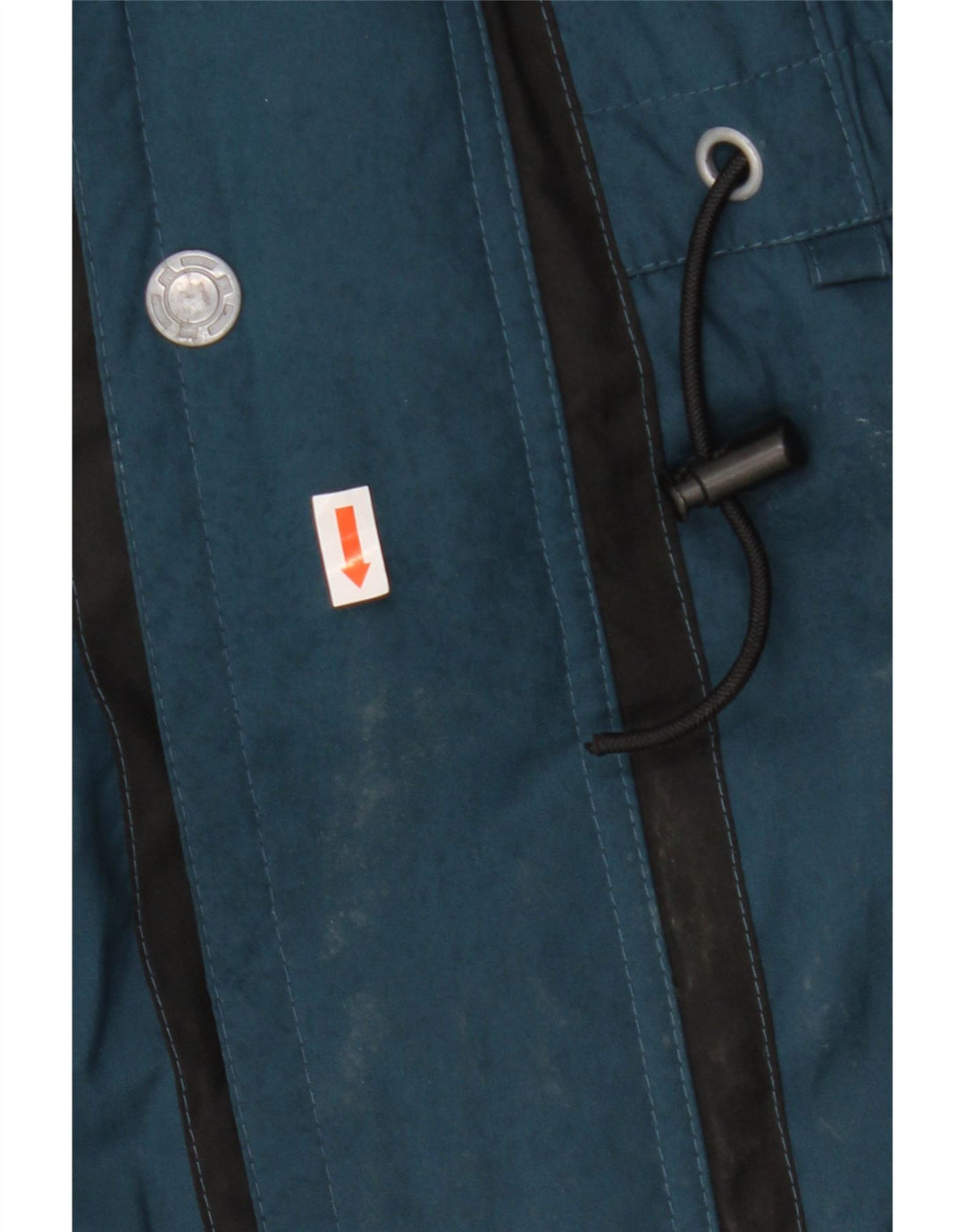 C&A Mens Zip Windbreaker Jacket UK 44 2XL Blue Colourblock Polyester Winter