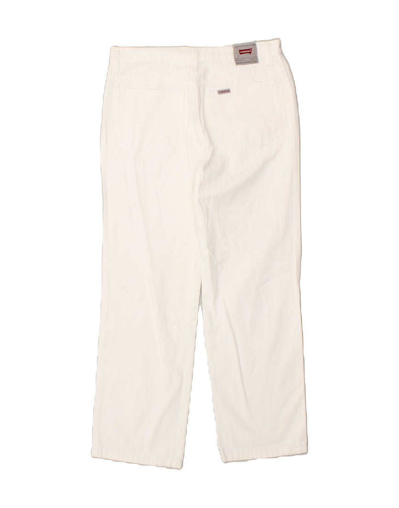 CARRERA Womens Straight Casual Trousers W30 L27  White Vintage Carrera and Second-Hand Carrera from Messina Hembry 