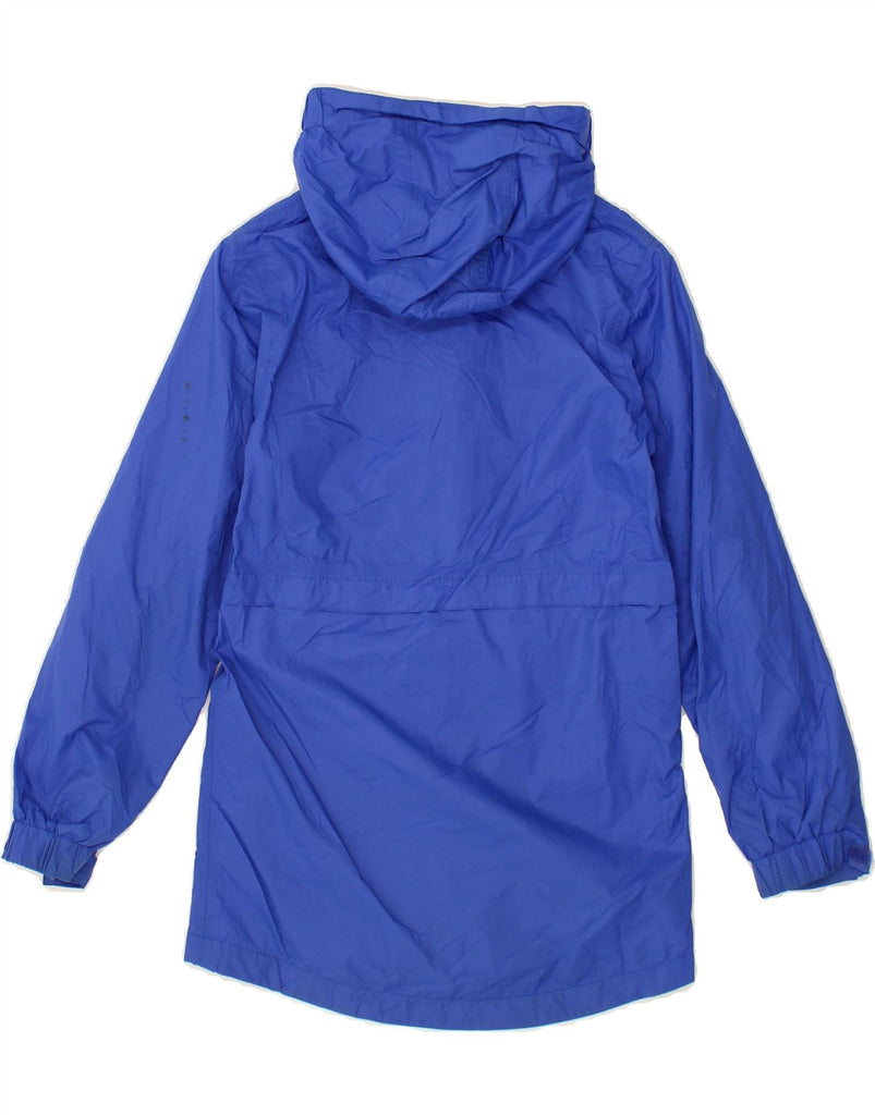 MOUNTAIN WAREHOUSE Girls Hooded Raincoat 9-10 Years Blue Nylon Vintage Mountain Warehouse and Second-Hand Mountain Warehouse from Messina Hembry 
