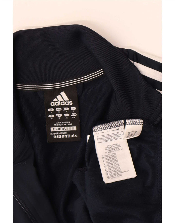 Adidas Mens Clima 365 Tracksuit Top Jacket Small Navy Blue Polyester