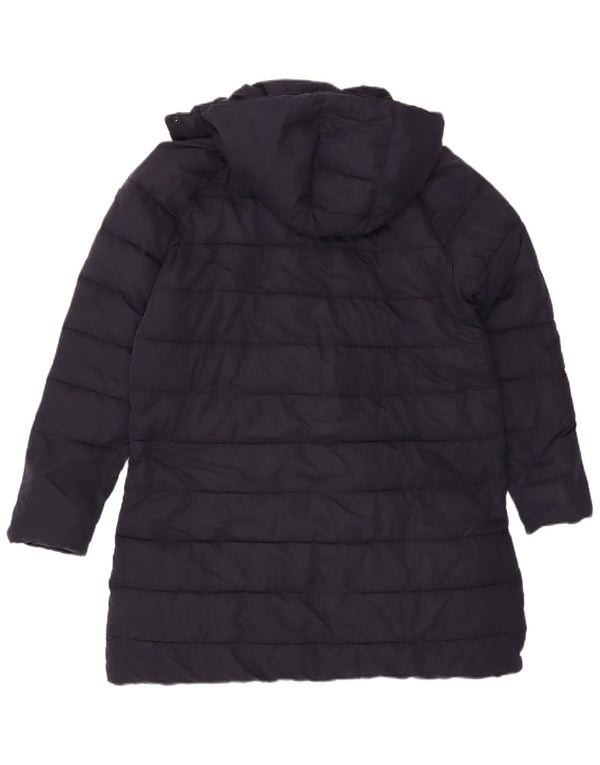 Rifle Womens Hooded Padded Coat UK 20 2XL Navy Blue Polyester