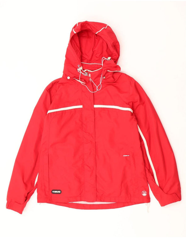 Brugi Girls Hooded Rain Jacket 15-16 Years Red Polyamide