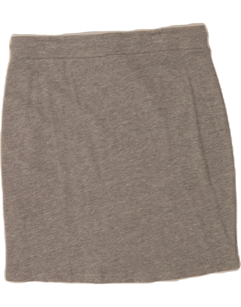 KANGAROOS Womens Straight Skirt Medium W34 Grey Cotton Vintage Kangaroos and Second-Hand Kangaroos from Messina Hembry 