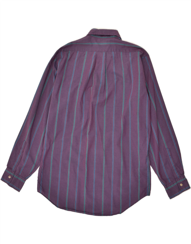 WOOLRICH Mens Shirt Medium Purple Striped Cotton | Vintage Woolrich | Thrift | Second-Hand Woolrich | Used Clothing | Messina Hembry 