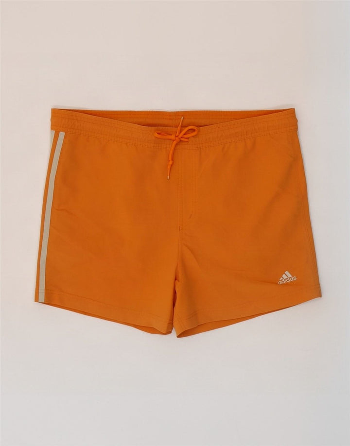 Adidas Mens Swimming Shorts Medium Orange Polyamide