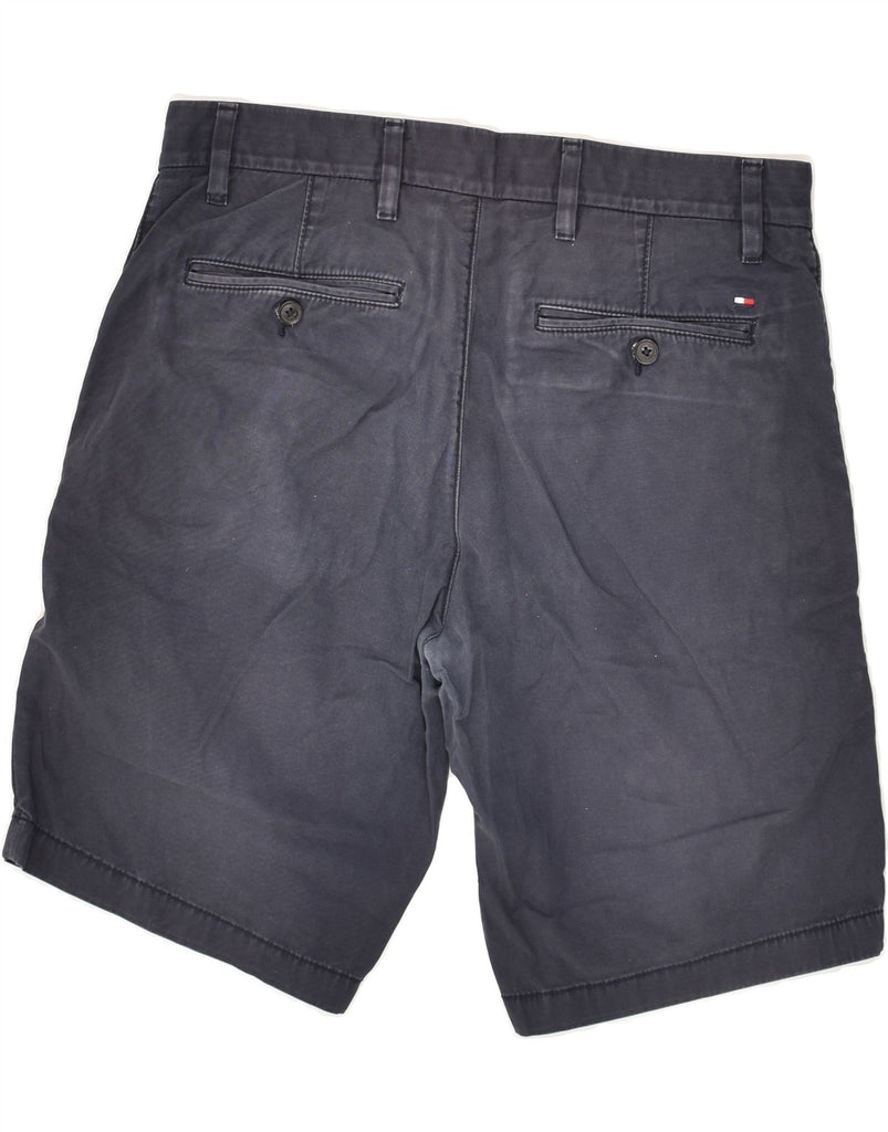 TOMMY HILFIGER Mens Chino Shorts W33 Medium Navy Blue Cotton | Vintage Tommy Hilfiger | Thrift | Second-Hand Tommy Hilfiger | Used Clothing | Messina Hembry 