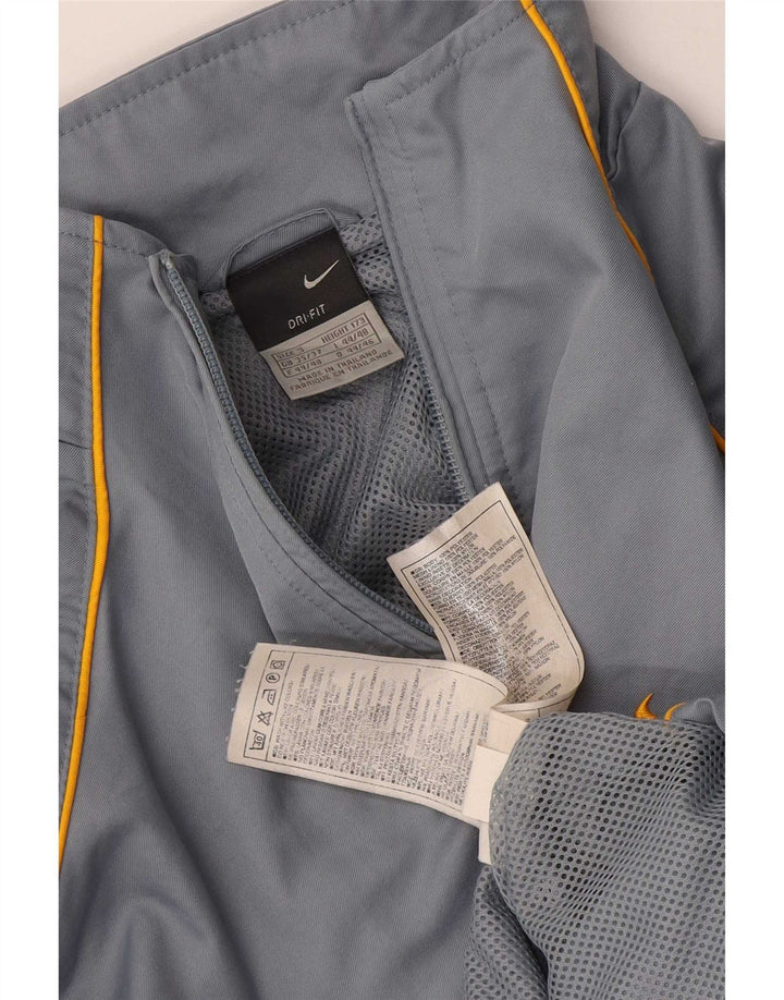 Nike Mens Dri Fit Tracksuit Top Jacket UK 35/37 Small Grey Colourblock