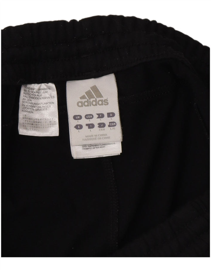 ADIDAS Mens Tracksuit Trousers Large  Black Polyester