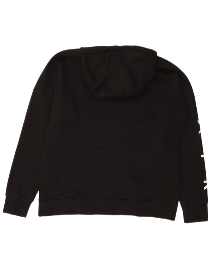 Nike Mens Graphic Zip Hoodie Sweater Large Black Cotton