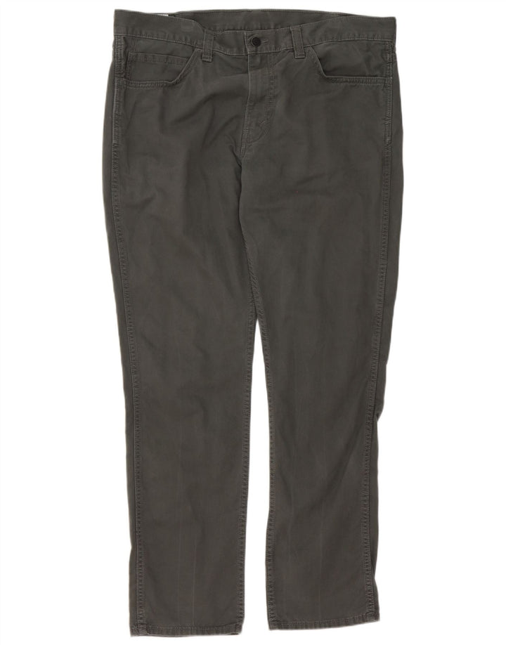 Levi's Mens 511 Slim Casual Trousers W38 L32 Grey Cotton