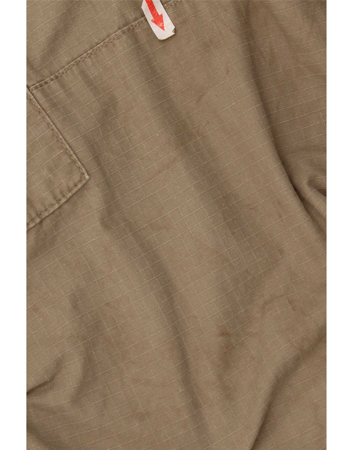 Carhartt Mens Cargo Capri Trousers W36 L20 Beige Cotton