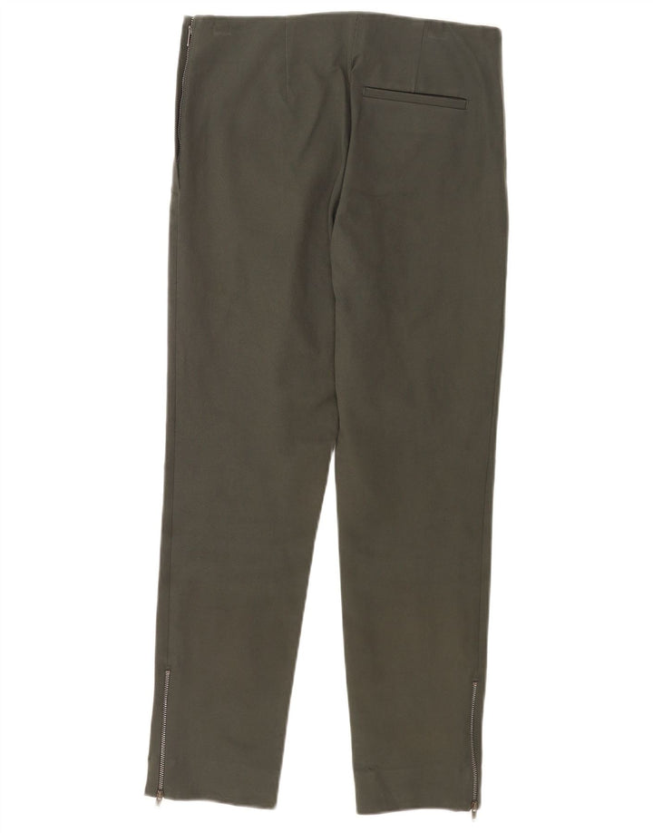 Cos Womens Regular Casual Trousers EU 38 Medium W28 L26 Green Cotton