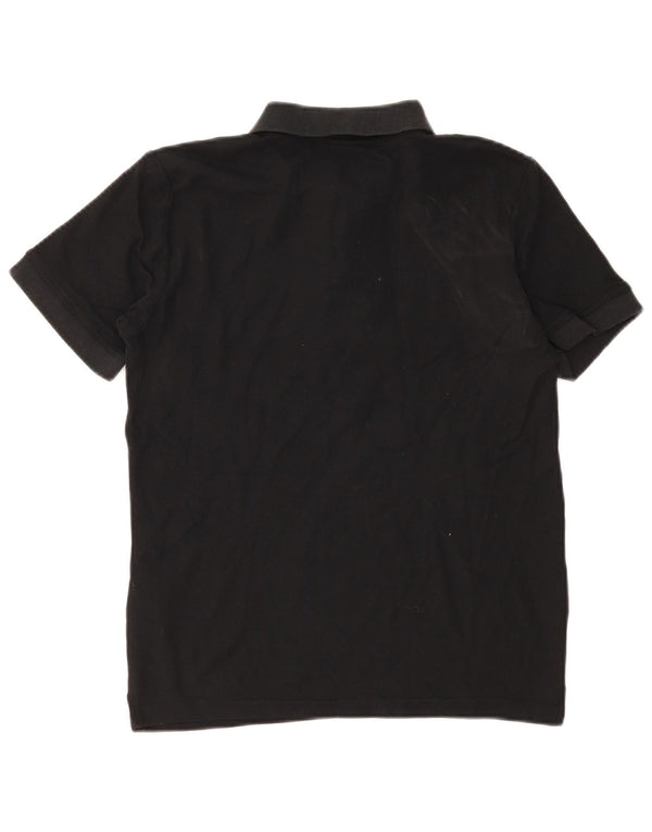 Umbro Mens Polo Shirt Small Black Cotton