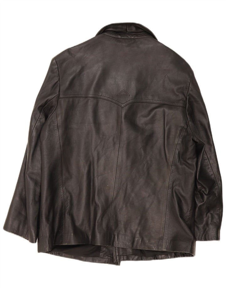 Vintage Mens Leather Jacket UK 38 Medium Black