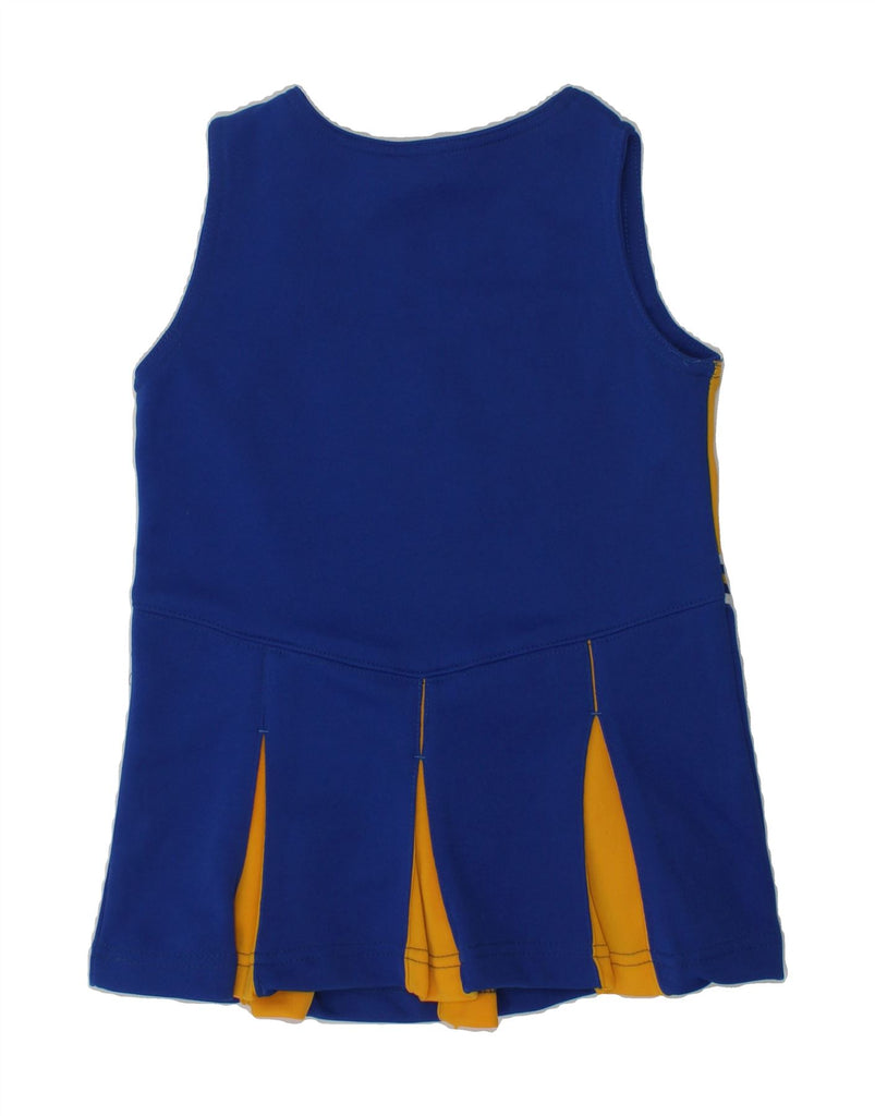 ADIDAS Girls Graphic Sleeveless A-Line Dress 3-4 Years Blue Colourblock | Vintage Adidas | Thrift | Second-Hand Adidas | Used Clothing | Messina Hembry 