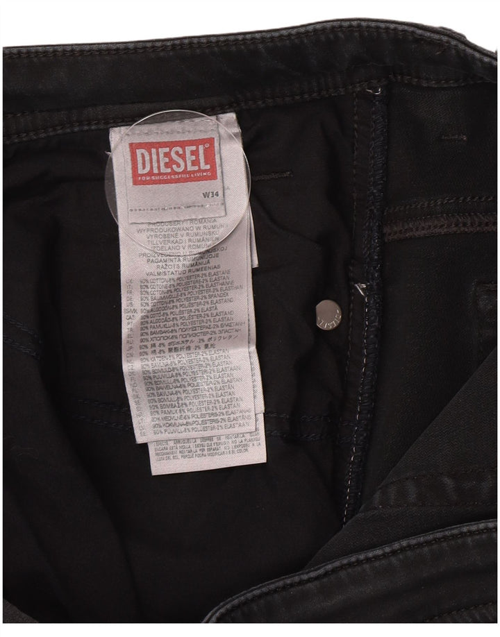 Diesel Mens Slim Jeans W34 L32 Grey Cotton