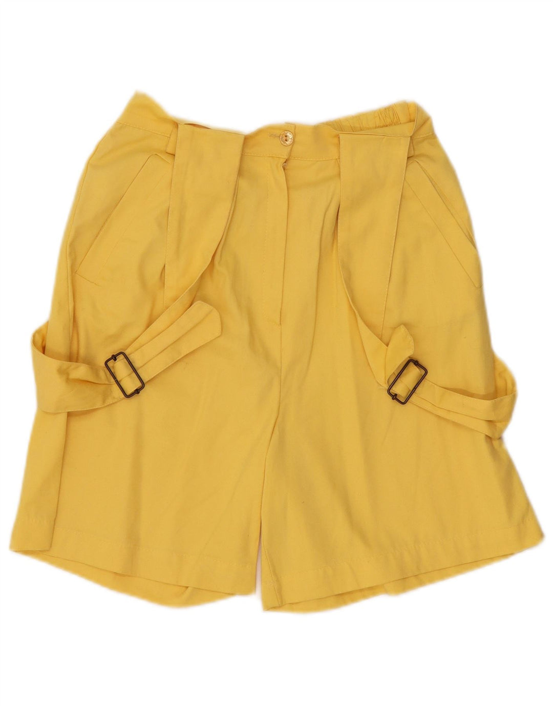 Vintage Womens Dungarees Chino Shorts W26 Small Yellow