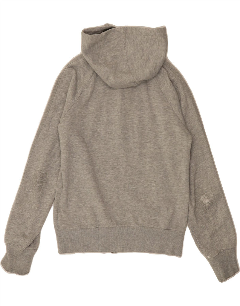 ADIDAS Womens Zip Hoodie Sweater UK 10 Small Grey Cotton Vintage Adidas and Second-Hand Adidas from Messina Hembry 