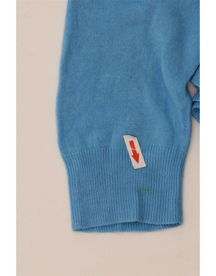 Marks & Spencer Mens Autograph V-Neck Jumper Sweater Small Blue Acrylic