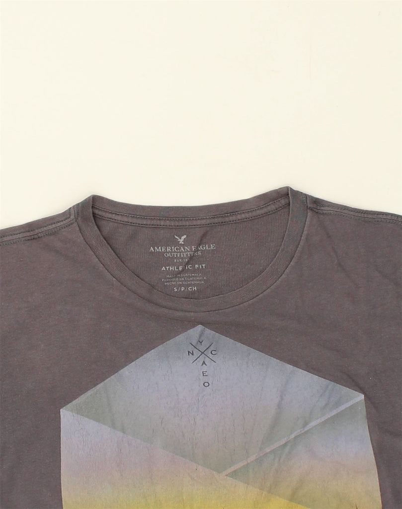 AMERICAN EAGLE Mens Graphic T-Shirt Top Small Grey Cotton | Vintage American Eagle | Thrift | Second-Hand American Eagle | Used Clothing | Messina Hembry 