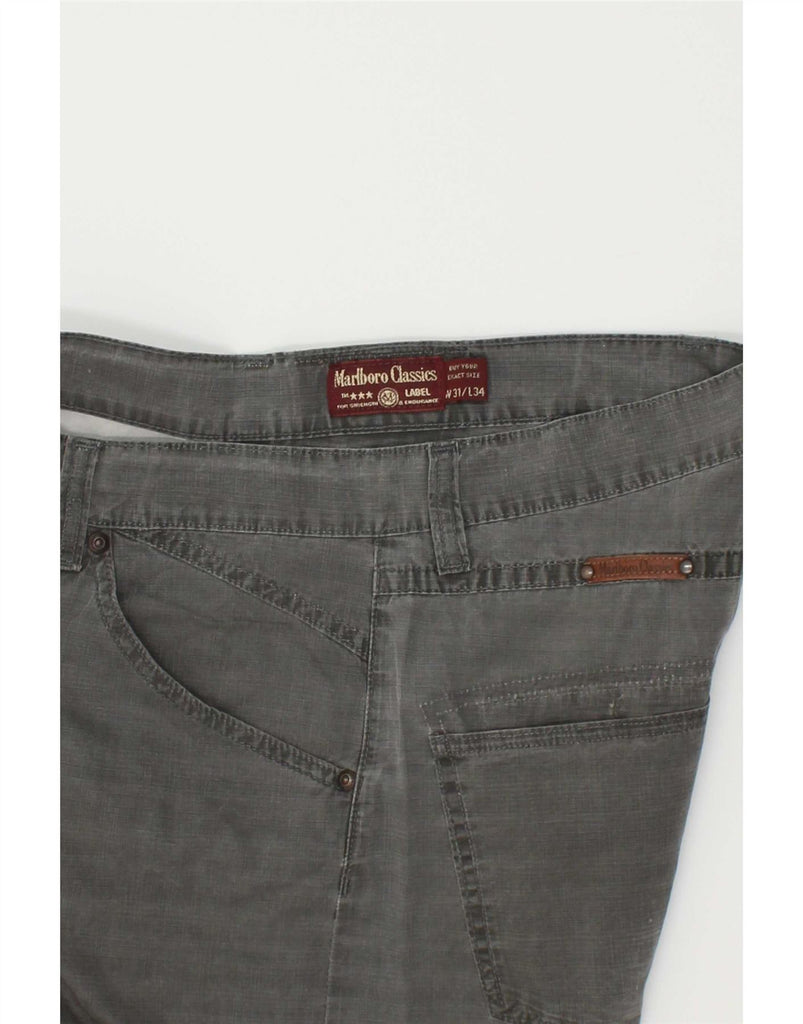 MARLBORO CLASSICS Mens Straight Casual Trousers W31 L30  Grey Vintage Marlboro Classics and Second-Hand Marlboro Classics from Messina Hembry 