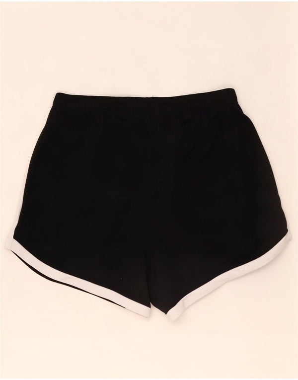 Nike Womens Dri Fit Sport Shorts UK 10 Small Black Colourblock Polyester