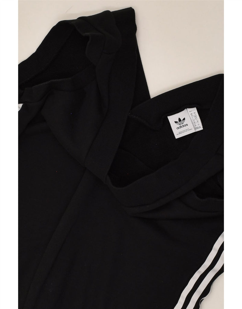 ADIDAS Womens Vest Top UK 10 Small Black Cotton | Vintage Adidas | Thrift | Second-Hand Adidas | Used Clothing | Messina Hembry 