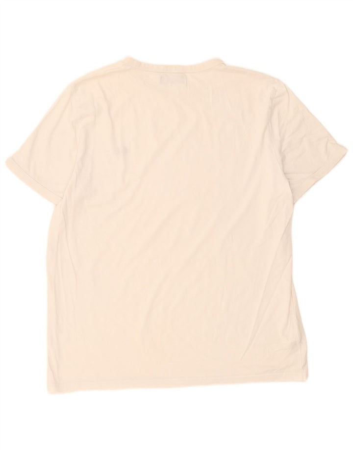 Fred Perry Mens T-Shirt Top XL White Cotton