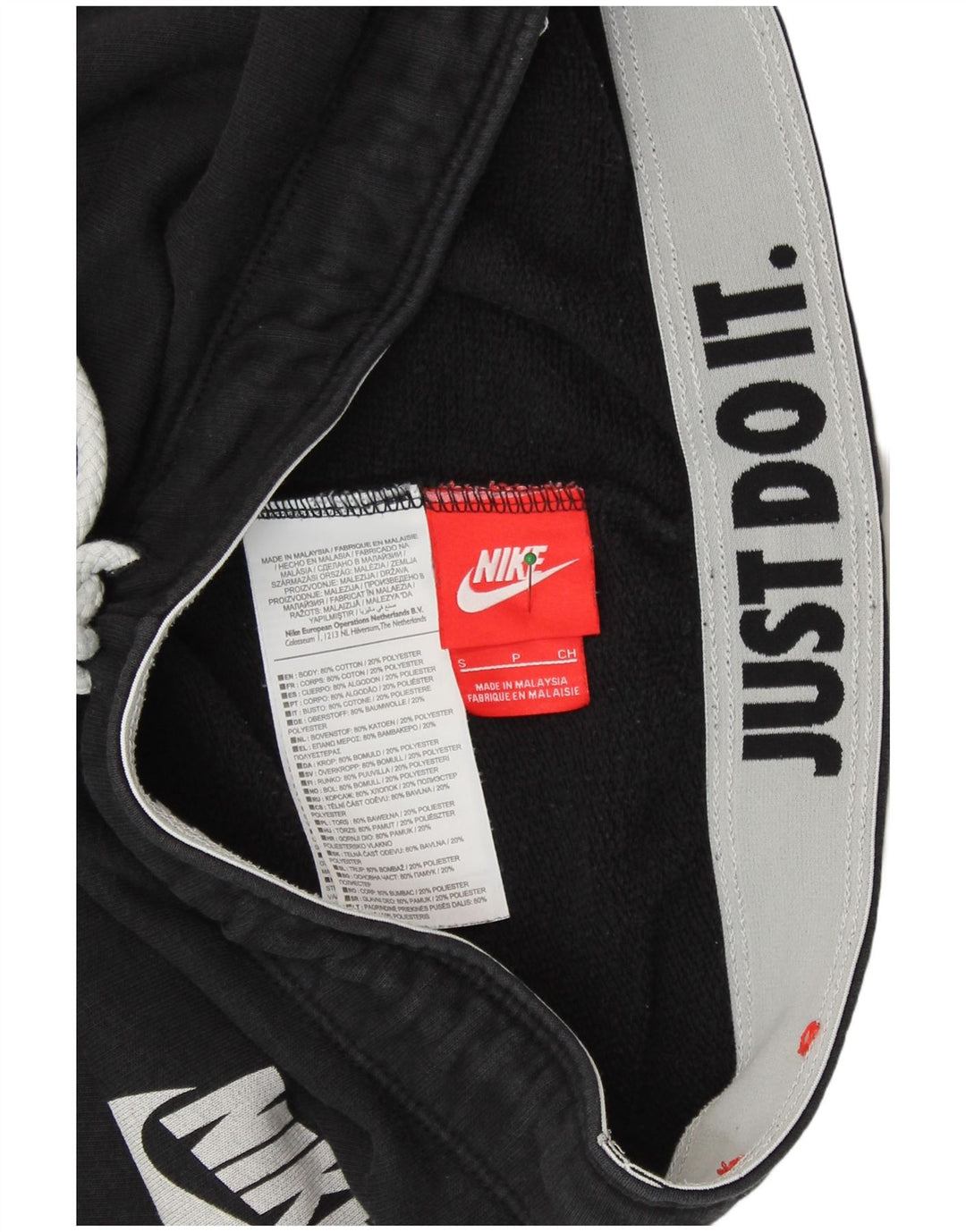 NIKE Womens Tracksuit Trousers Joggers UK 10 Small  Black Cotton