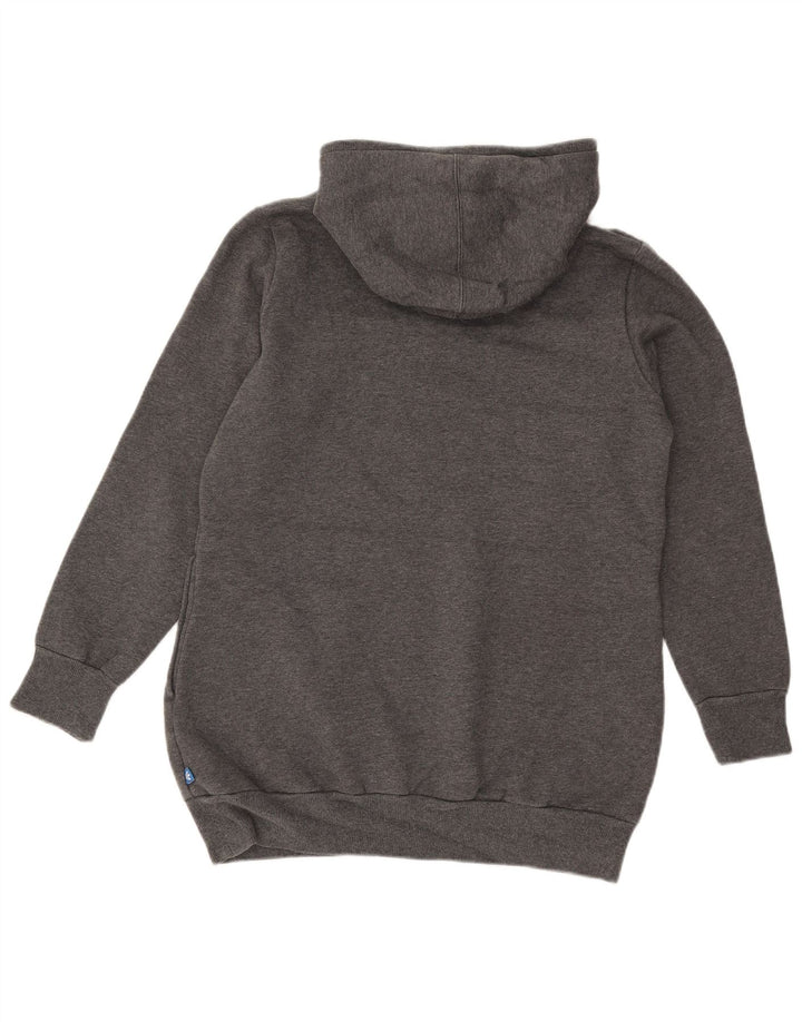 Adidas Womens Graphic Hoodie Jumper UK 16 Large Grey Polyester