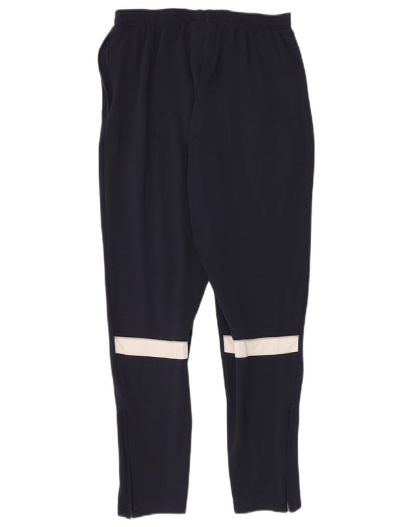 Nike Mens Dri Fit Tracksuit Trousers Medium Navy Blue Colourblock Polyester
