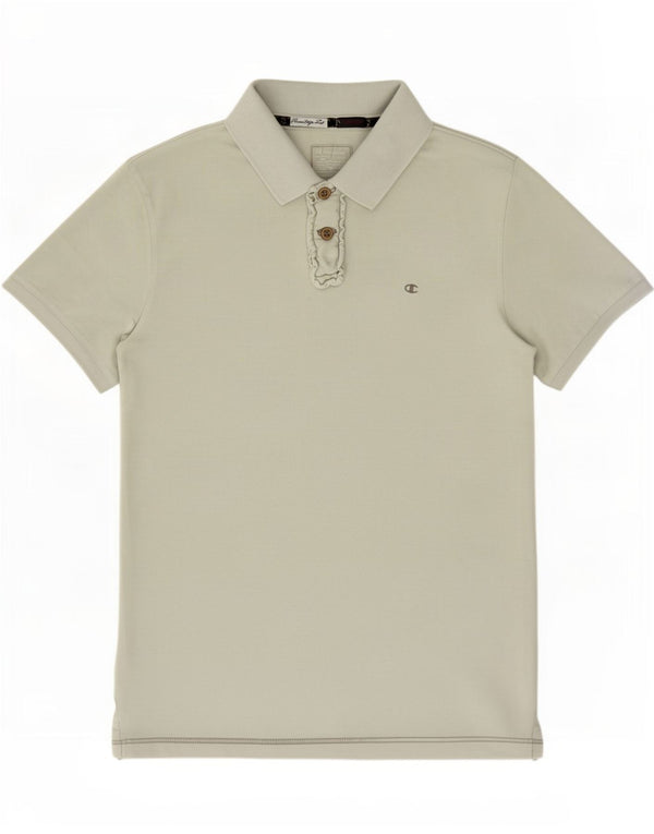 Champion Mens Herritage Fit Polo Shirt Medium Green Cotton