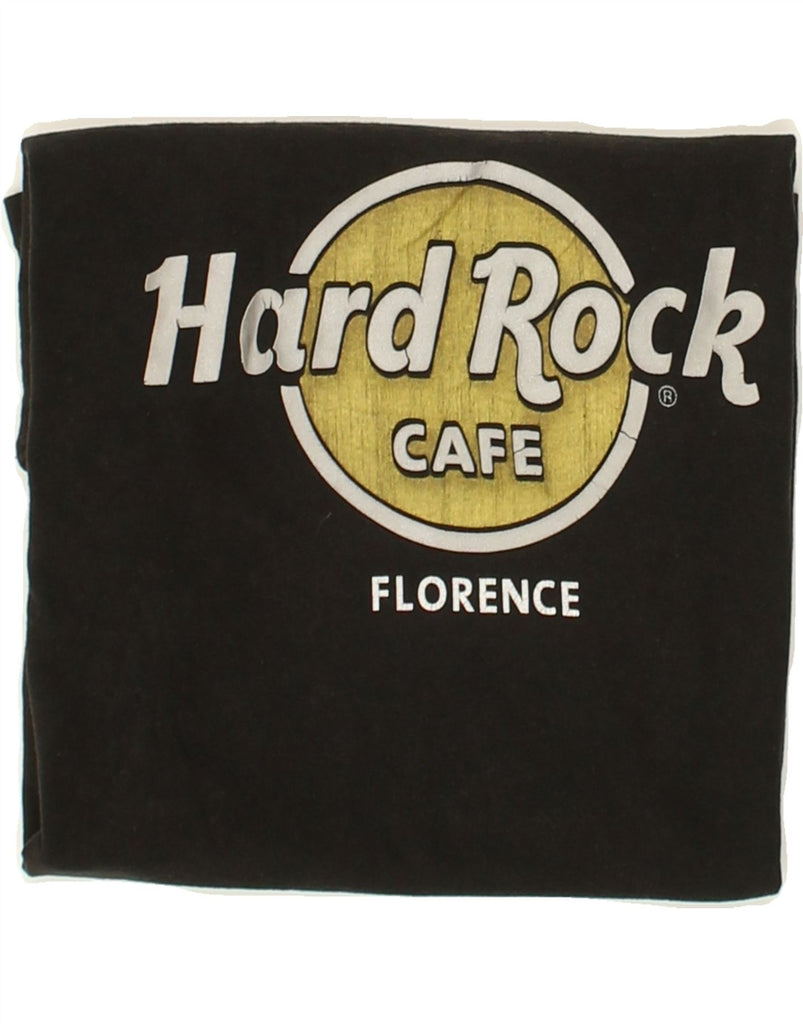 HARD ROCK CAFE Mens Florence Graphic T-Shirt Top Small Black Cotton | Vintage Hard Rock Cafe | Thrift | Second-Hand Hard Rock Cafe | Used Clothing | Messina Hembry 