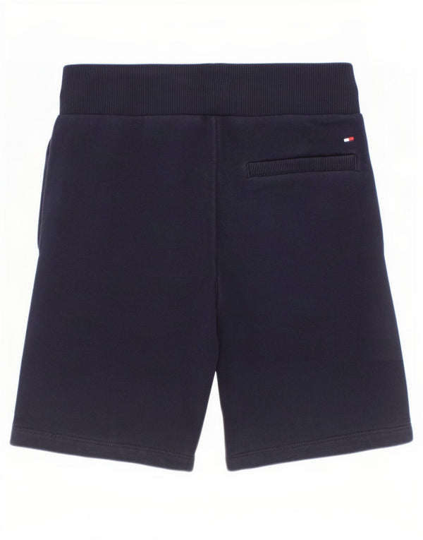 Tommy Hilfiger Boys Graphic Sport Shorts 7-8 Years Navy Blue Cotton