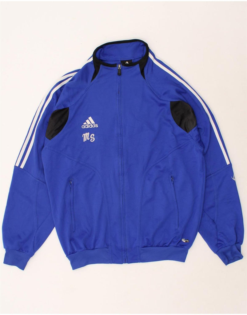 ADIDAS Mens Climacool Graphic Tracksuit Top Jacket UK 40/42 Medium Blue Vintage Adidas and Second-Hand Adidas from Messina Hembry 