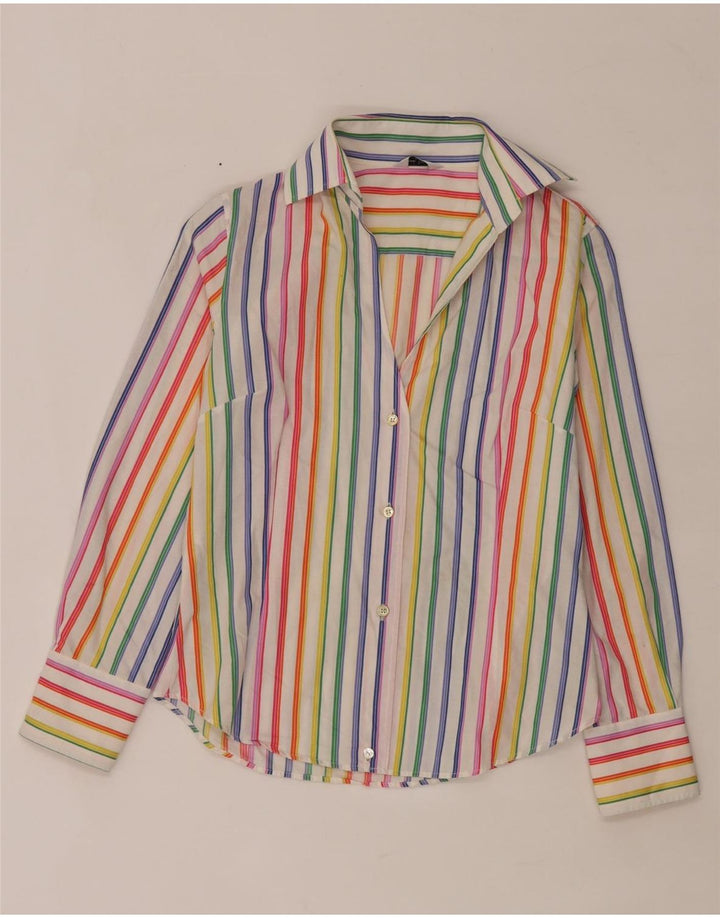 Paul Smith Womens Shirt IT 42 Medium Multicoloured Striped Cotton