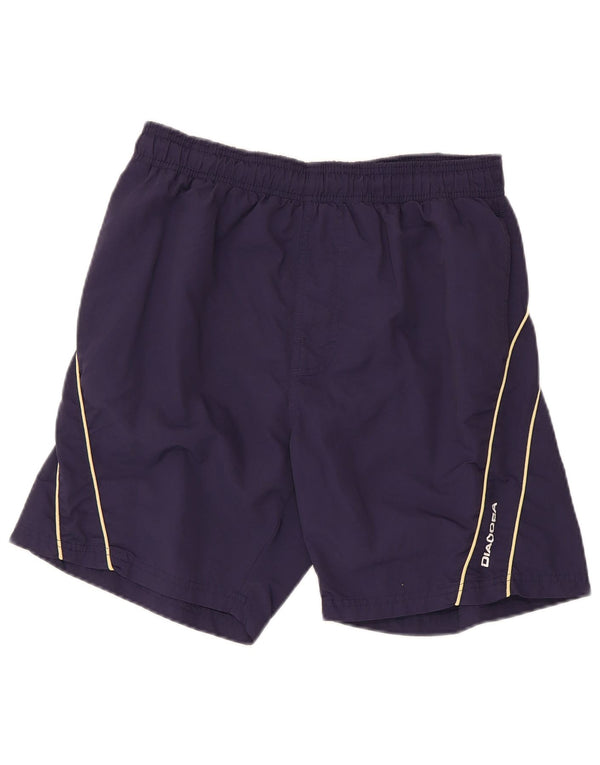 Diadora Mens Sport Shorts Large Navy Blue Polyamide