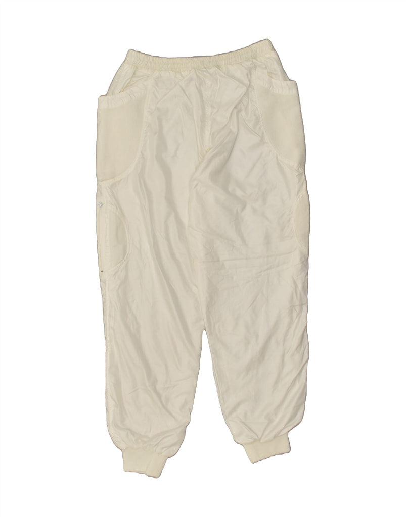 ERBACHER Mens Tracksuit Trousers Joggers IT 52 XL Off White Polyamide | Vintage Erbacher | Thrift | Second-Hand Erbacher | Used Clothing | Messina Hembry 