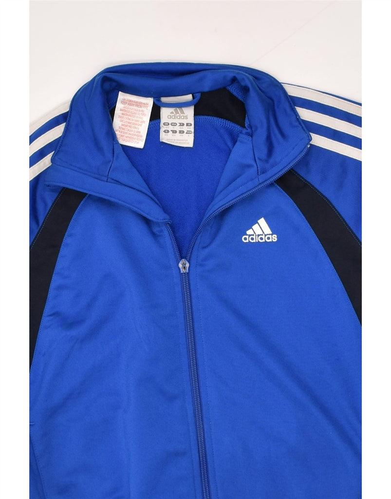 ADIDAS Boys Tracksuit Top Jacket 9-10 Years Blue Polyester | Vintage Adidas | Thrift | Second-Hand Adidas | Used Clothing | Messina Hembry 