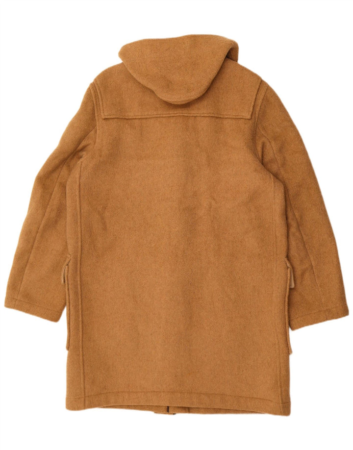 Gloverall Womens Hooded Duffle Coat UK 42 XL Beige Wool
