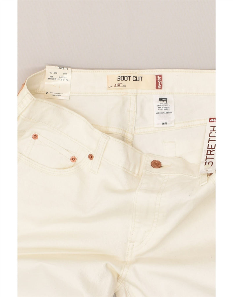 LEVI'S Womens 513 Bootcut Jeans US 16 XL W36 L32 Beige Cotton | Vintage Levi's | Thrift | Second-Hand Levi's | Used Clothing | Messina Hembry 