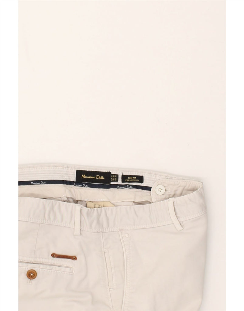 MASSIMO DUTTI Womens Slim Fit Chino Trousers EU 38 Medium W30 L30 Grey | Vintage Massimo Dutti | Thrift | Second-Hand Massimo Dutti | Used Clothing | Messina Hembry 