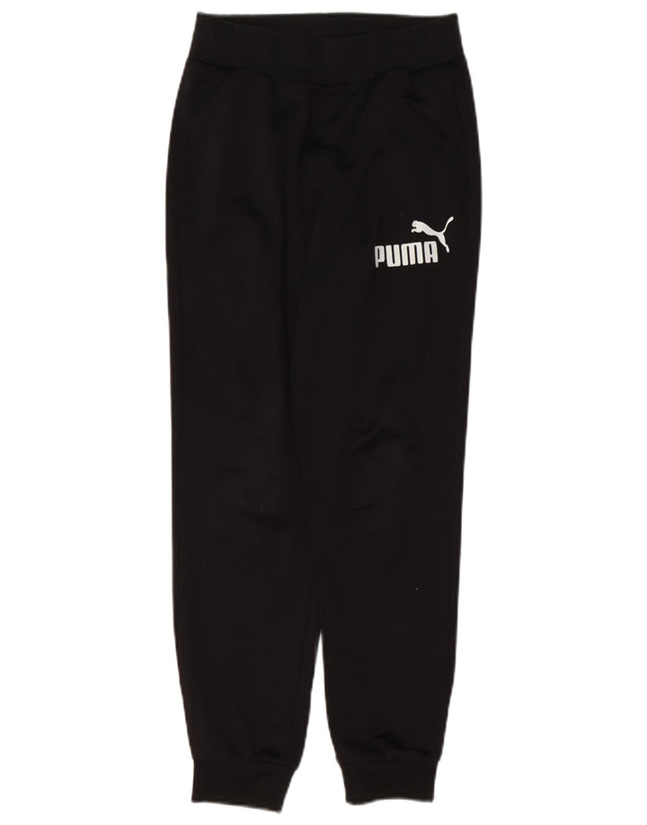 Puma Boys Graphic Tracksuit Trousers Joggers 11-12 Years  Black Polyester