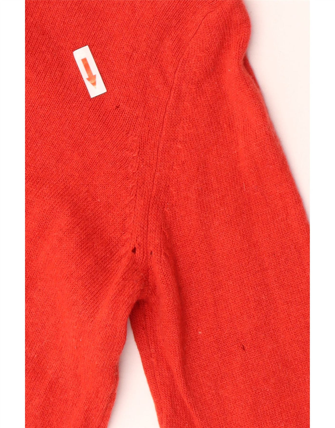 Marks & Spencer Womens Boat Neck Jumper Sweater UK 12 Medium Orange